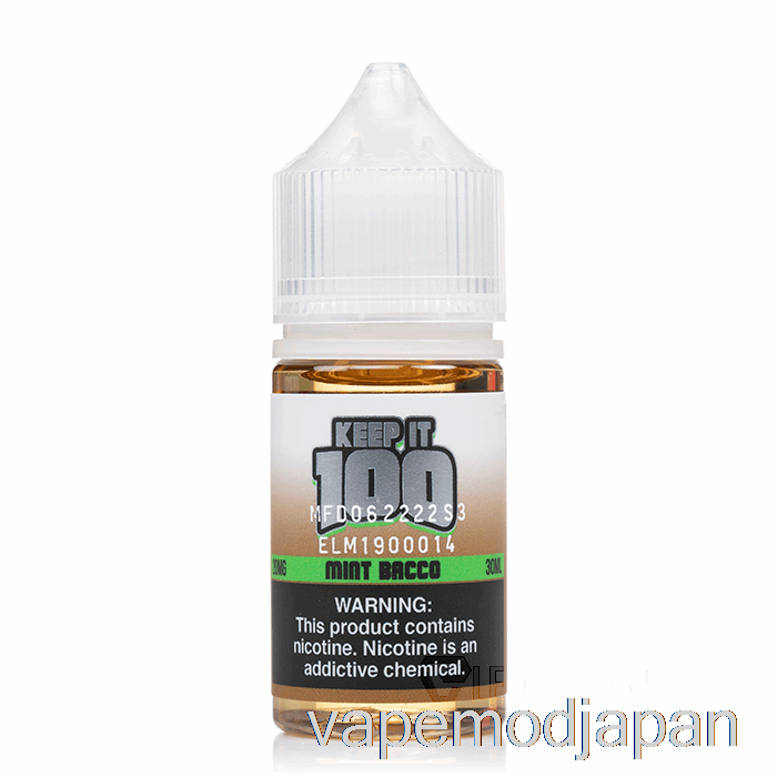 VAPE MOD ミント バッコ ソルト - キープイット 100 - 30ml 30mg